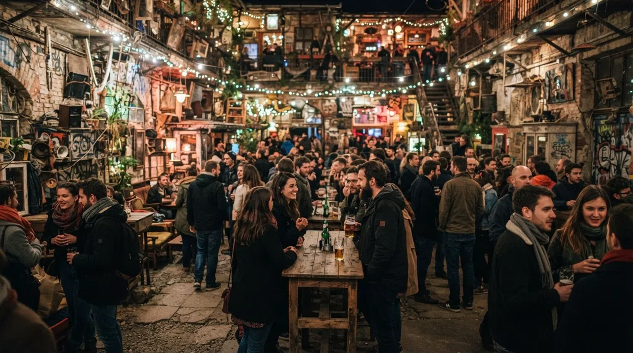 Erzsébetváros, Budapest: where synagogues, ruin bars and late nights share the same block